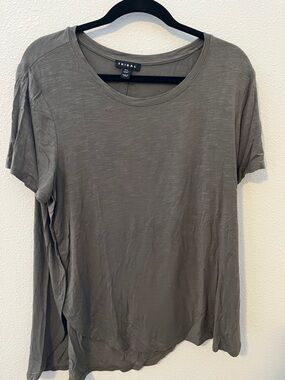 Tribal Olive Short Sleeve Scoop Neck Tee